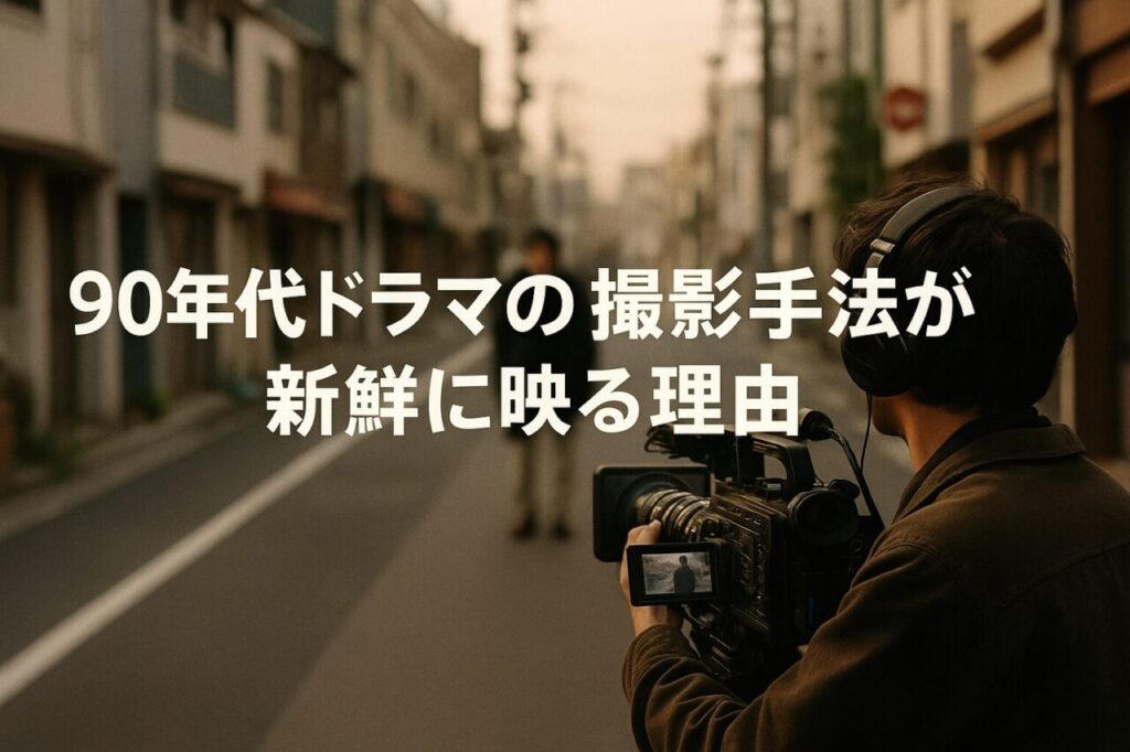 90年代ドラマの撮影手法が新鮮に映る理由