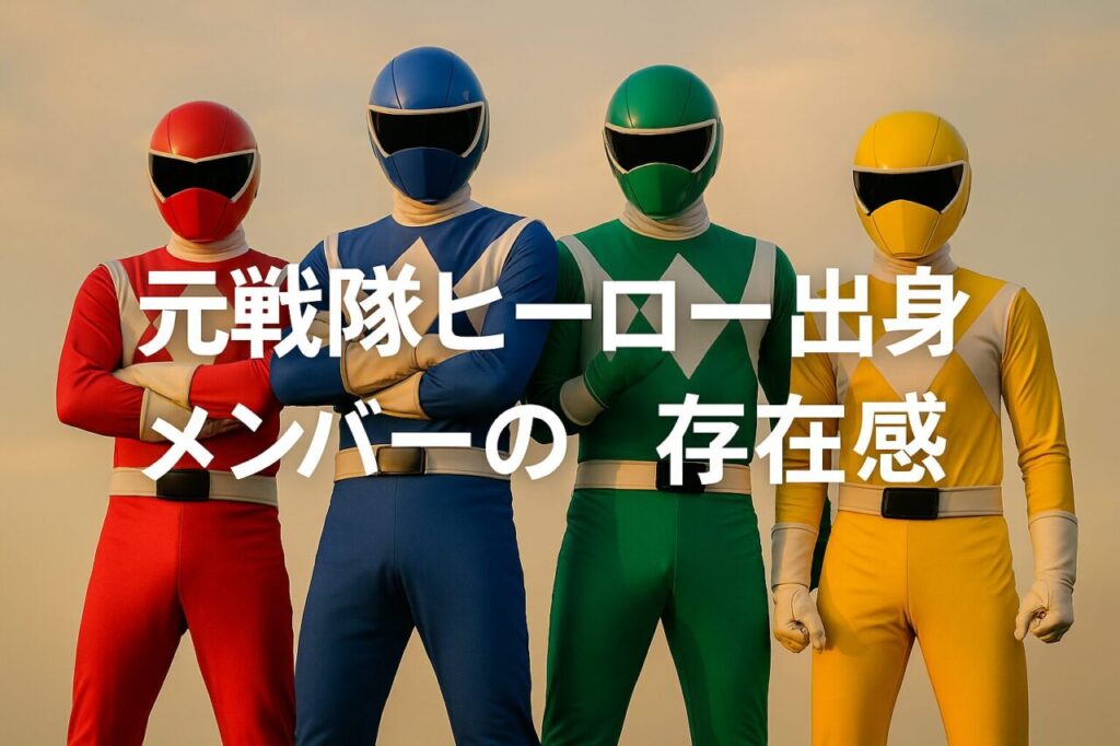 元戦隊ヒーロー出身メンバーの存在感