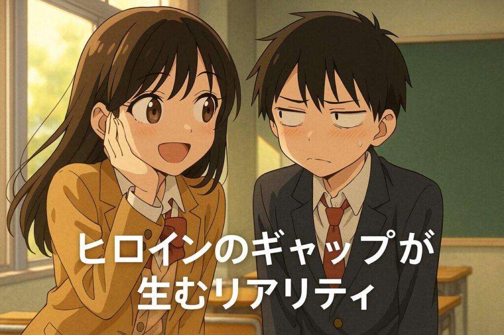 ヒロインのギャップが生むリアリティ