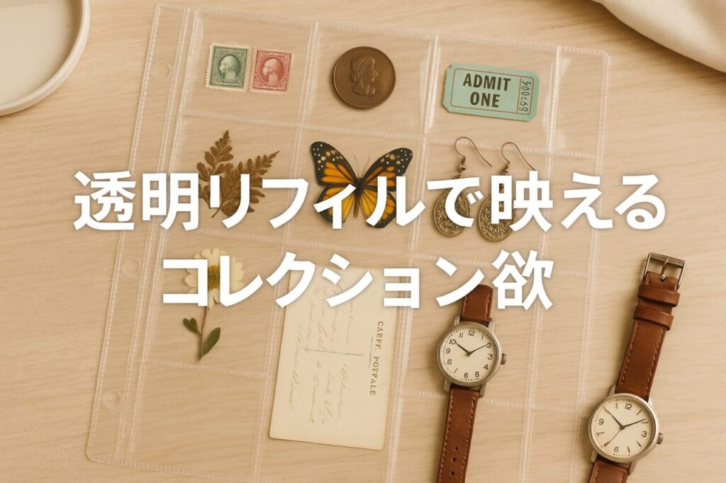 透明リフィルで映えるコレクション欲