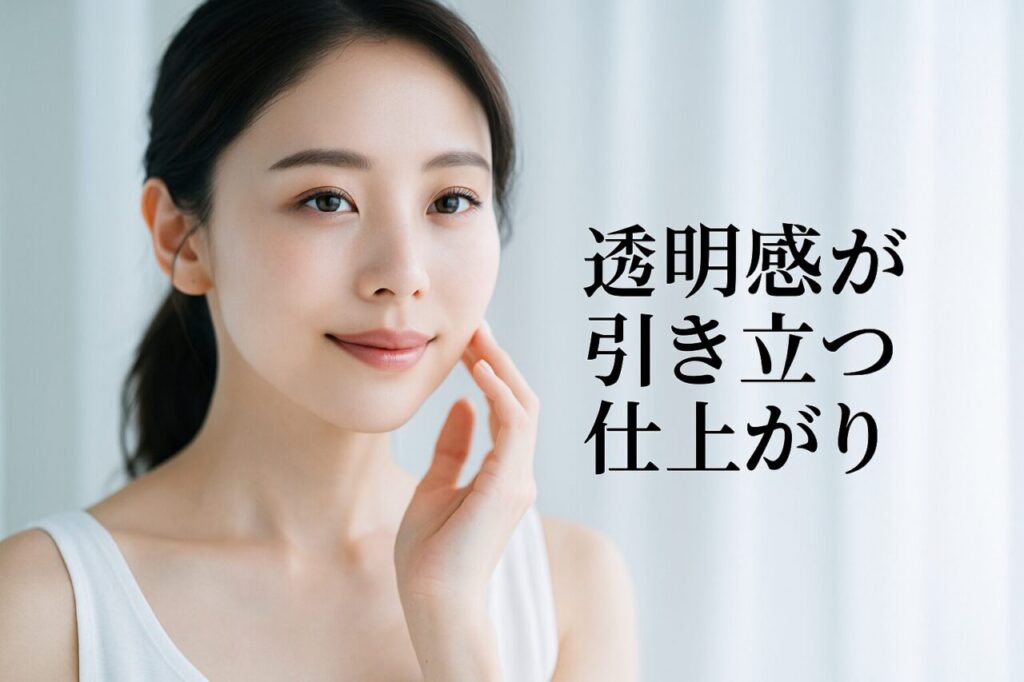 透明感が引き立つ仕上がり