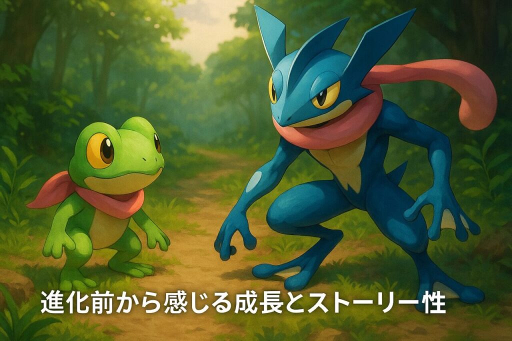 進化前から感じる成長とストーリー性