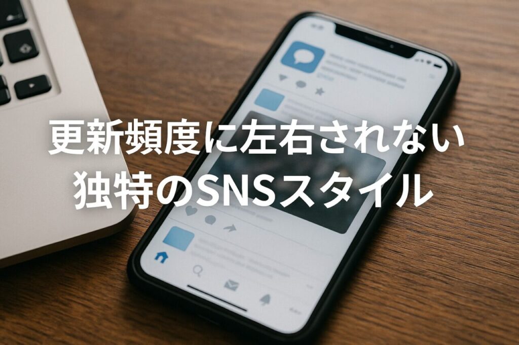 更新頻度に左右されない独特のSNSスタイル