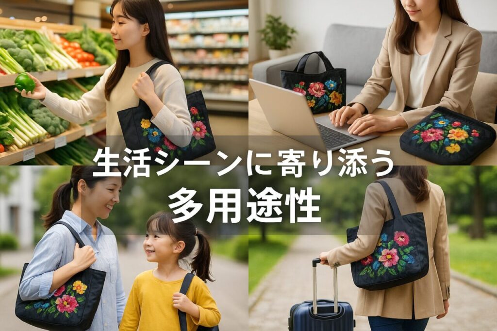 生活シーンに寄り添う多用途性