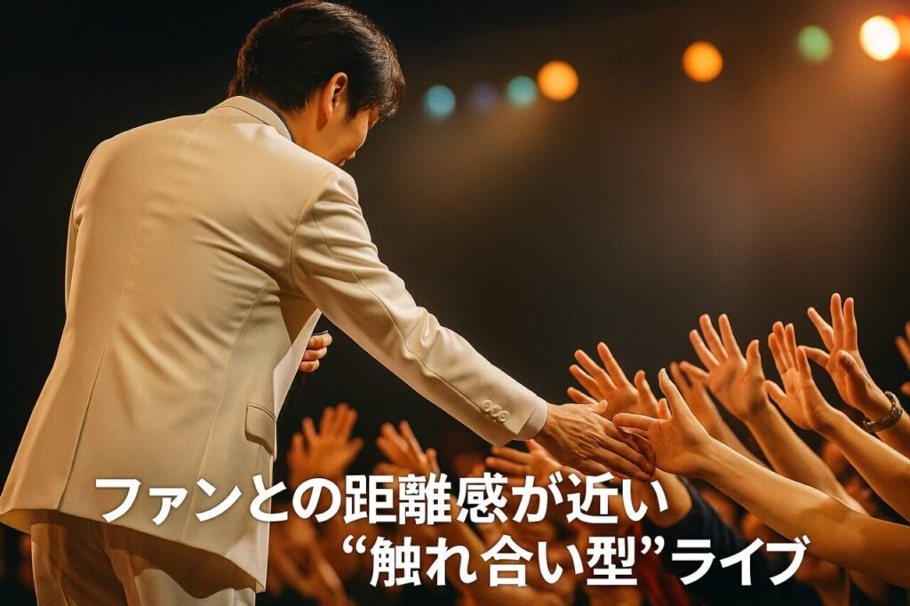 ファンとの距離感が近い“触れ合い型”ライブ