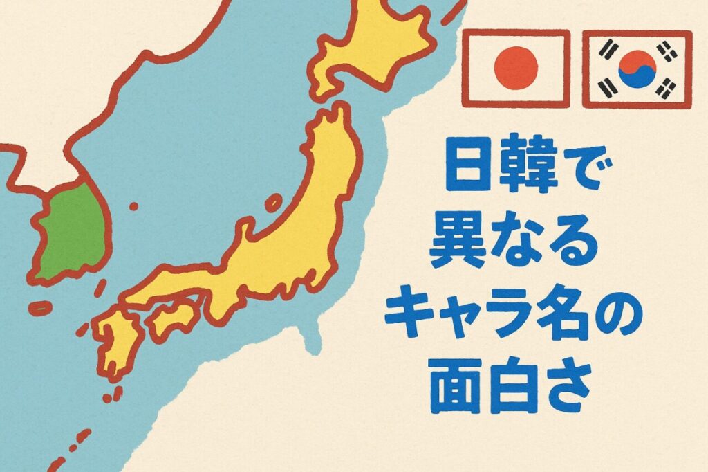 日韓で異なるキャラ名の面白さ