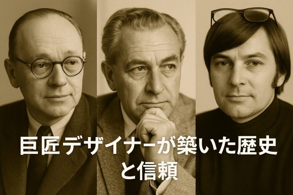 巨匠デザイナーが築いた歴史と信頼
