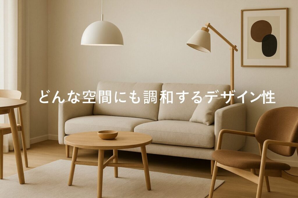 どんな空間にも調和するデザイン性