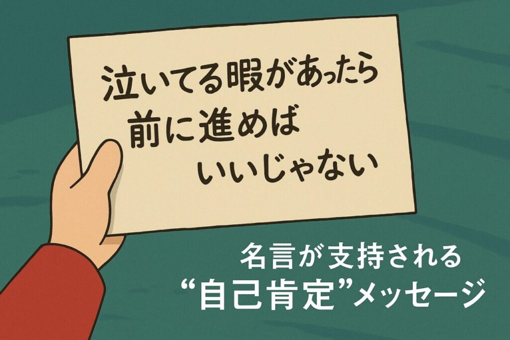 名言が支持される“自己肯定”メッセージ