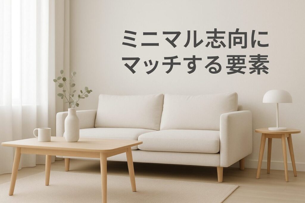 ミニマル志向にマッチする要素