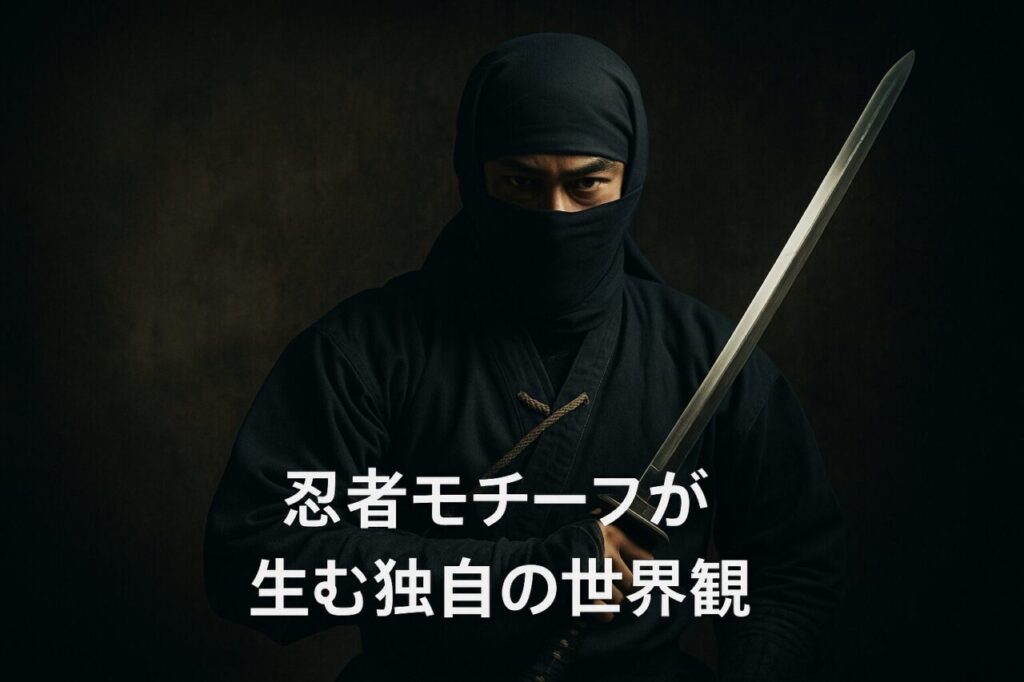 忍者モチーフが生む独自の世界観