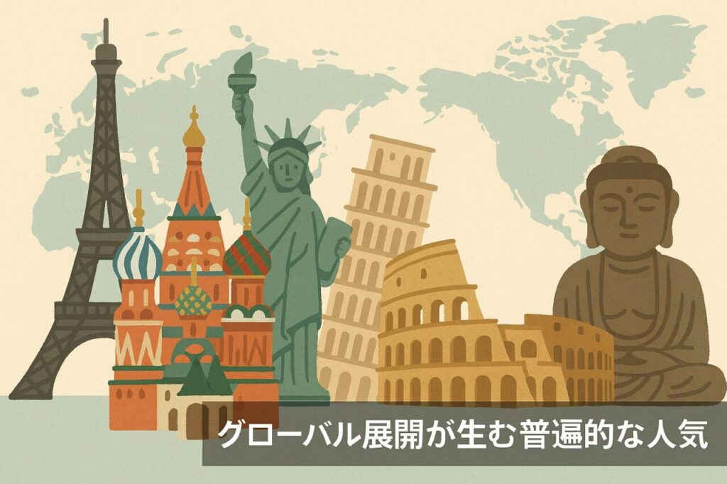 グローバル展開が生む普遍的な人気