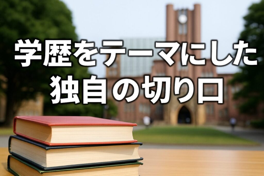 学歴をテーマにした独自の切り口