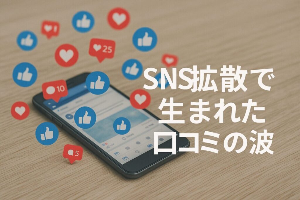 SNS拡散で生まれた口コミの波
