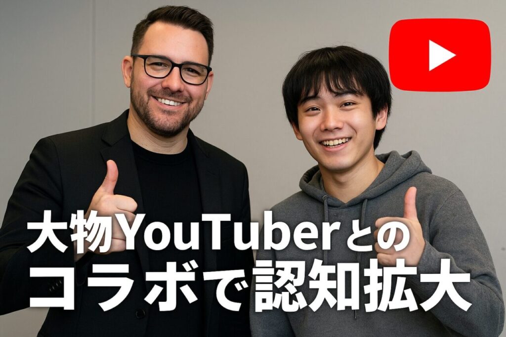 大物YouTuberとのコラボで認知拡大