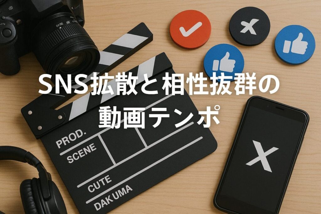 SNS拡散と相性抜群の動画テンポ