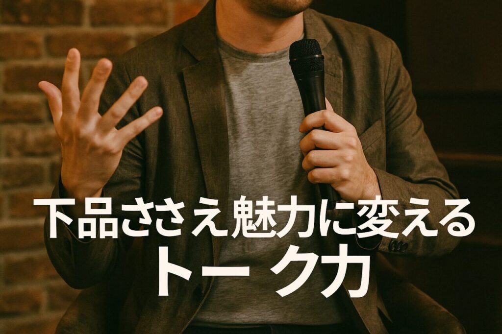 下品ささえ魅力に変えるトーク力