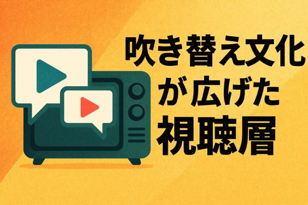 吹き替え文化が広げた視聴層