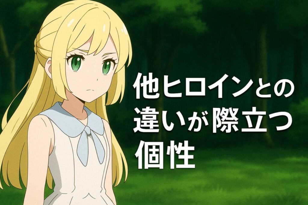 他ヒロインとの違いが際立つ個性