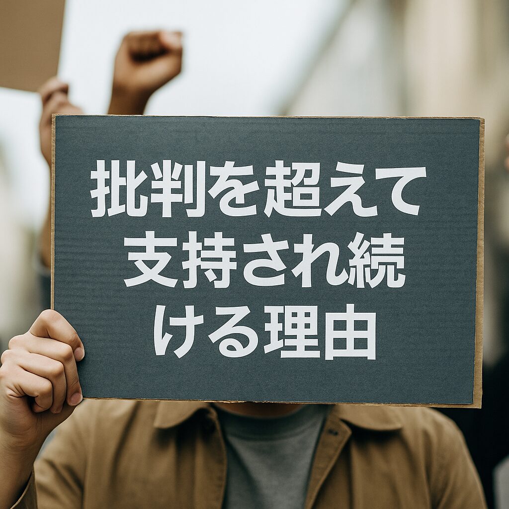 批判を超えて支持され続ける理由