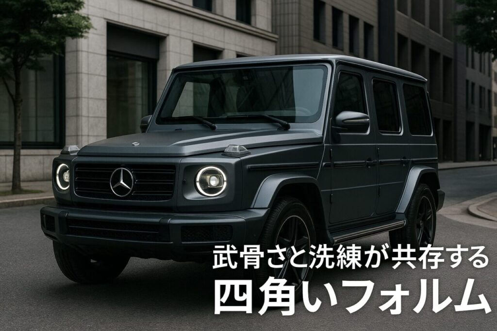 武骨さと洗練が共存する四角いフォルム