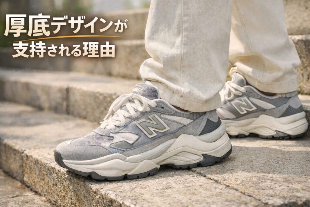 厚底デザインが支持される理由