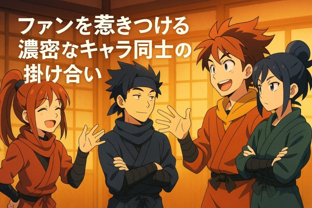 ファンを惹きつける濃密なキャラ同士の掛け合い