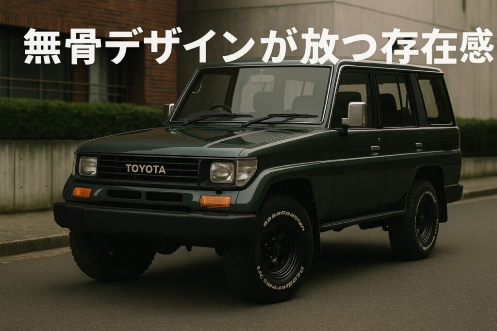 無骨デザインが放つ存在感