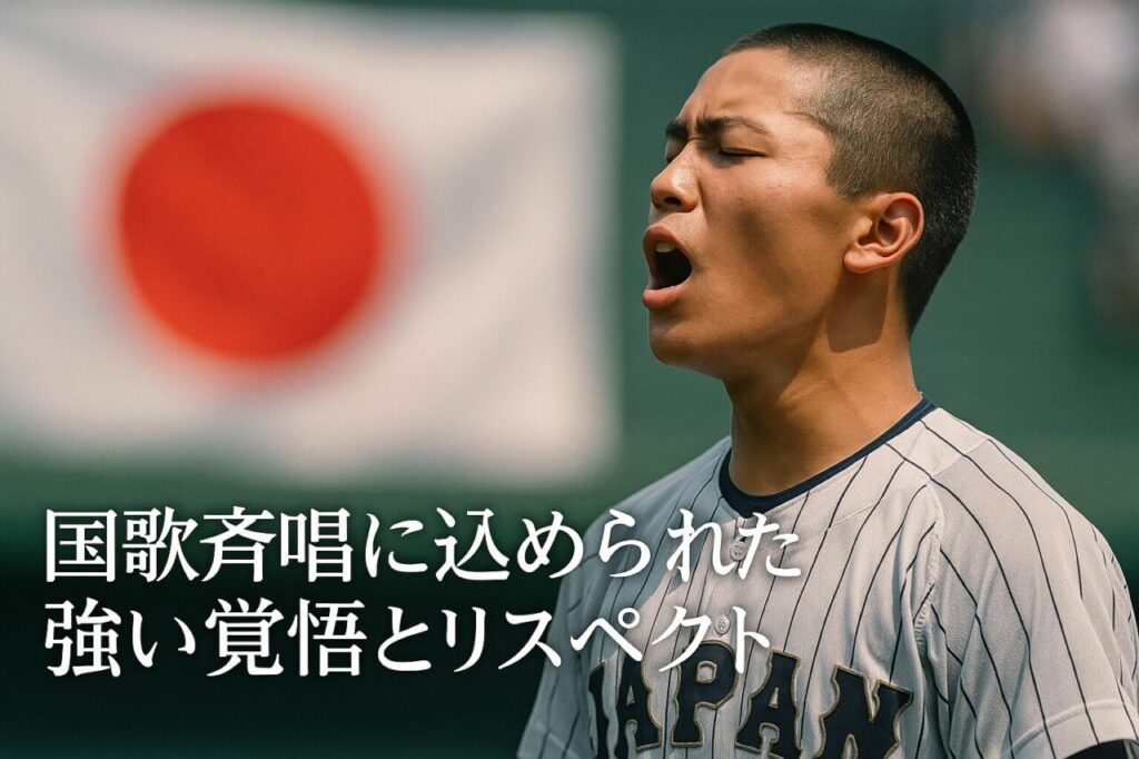 国歌斉唱に込められた強い覚悟とリスペクト