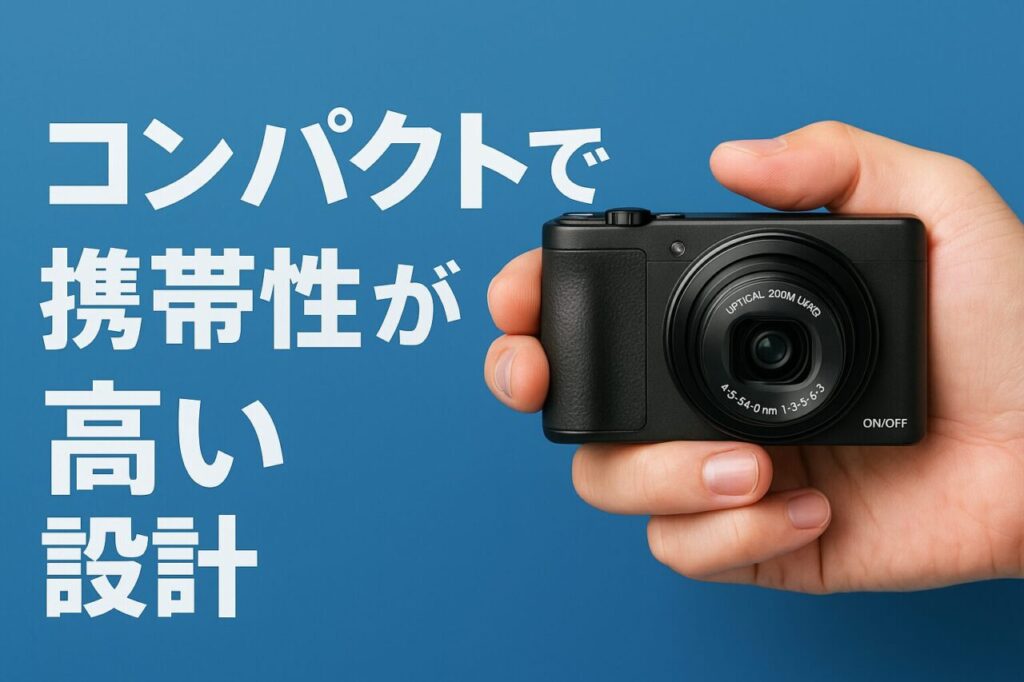 コンパクトで携帯性が高い設計