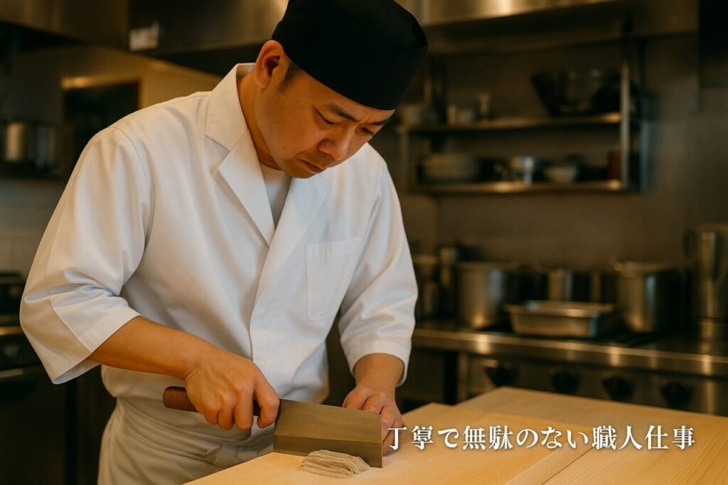 丁寧で無駄のない職人仕事