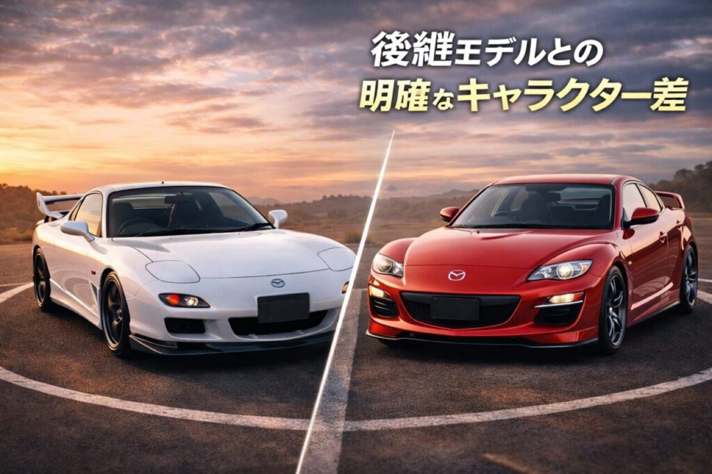 後継モデルとの明確なキャラクター差