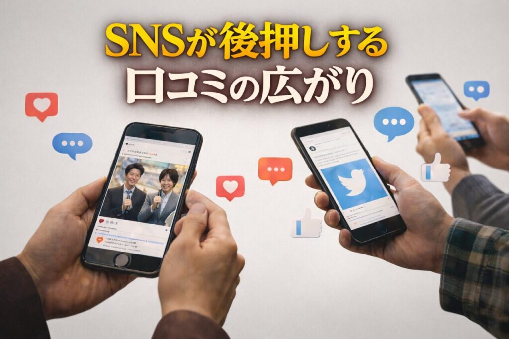 SNSが後押しする口コミの広がり