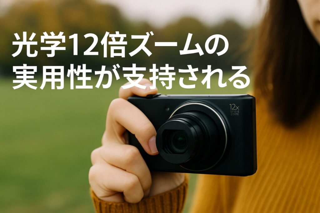 光学12倍ズームの実用性が支持される