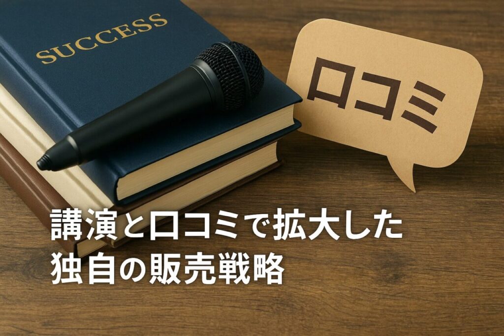講演と口コミで拡大した独自の販売戦略