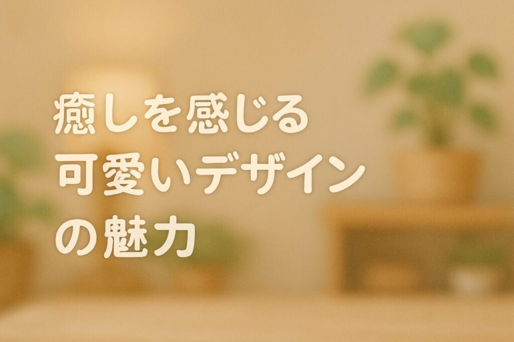 癒しを感じる可愛いデザインの魅力