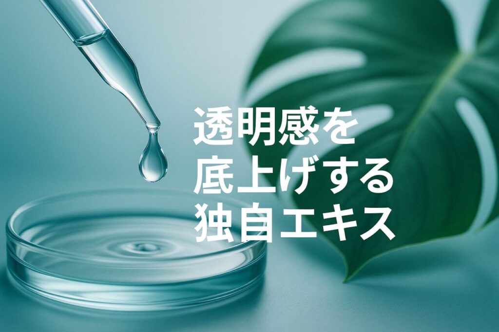 透明感を底上げする独自エキス