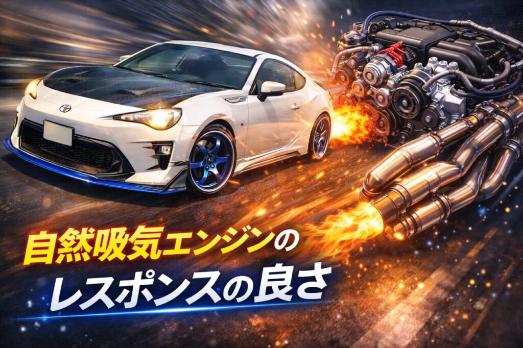 自然吸気エンジンのレスポンスの良さ