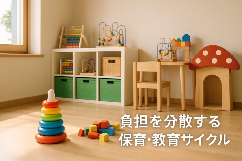 負担を分散する保育・教育サイクル