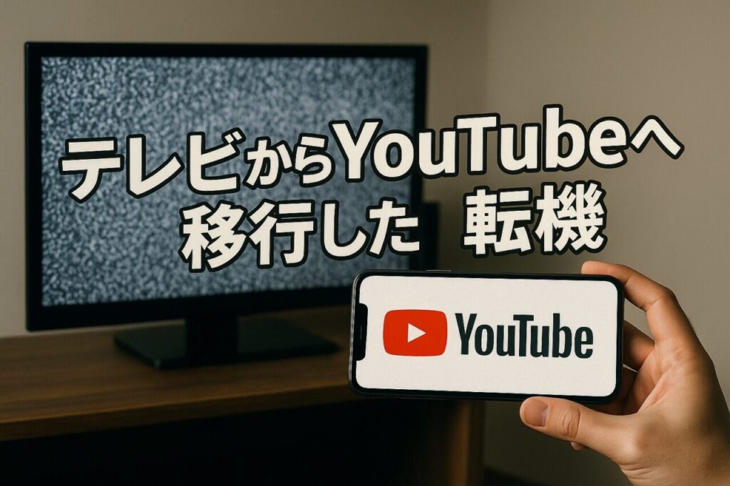テレビからYouTubeへ移行した転機