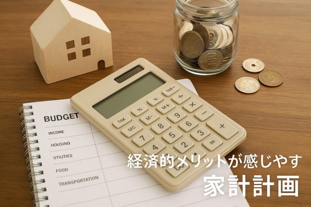 経済的メリットが感じやすい家計計画