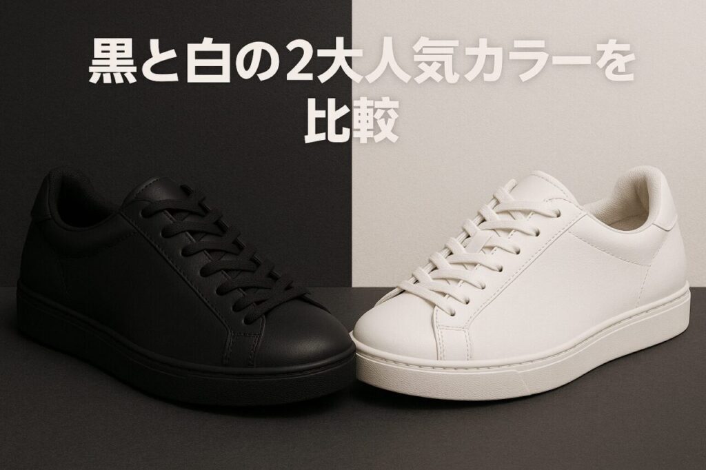 黒と白の2大人気カラーを比較
