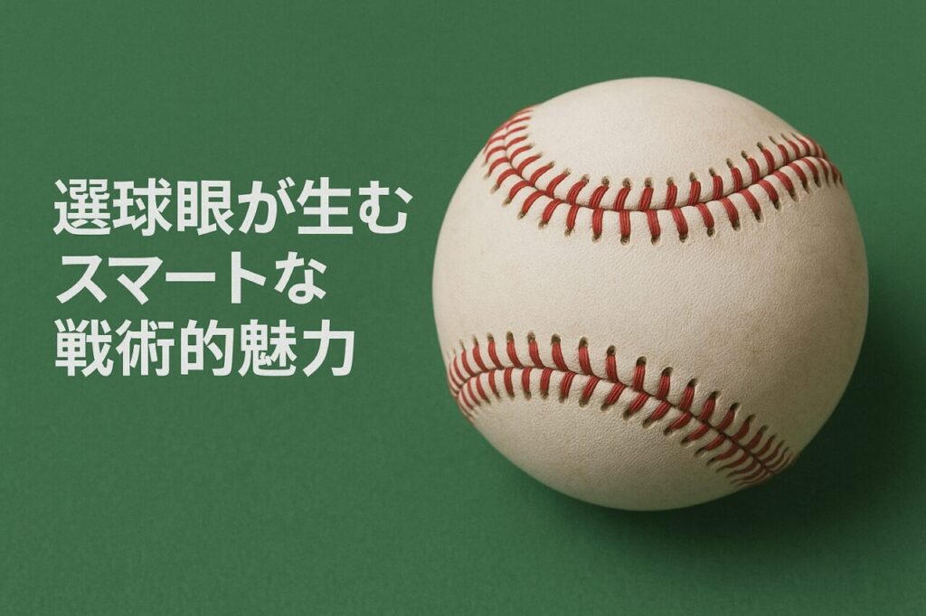 選球眼が生むスマートな戦術的魅力