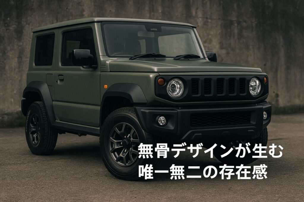 無骨デザインが生む唯一無二の存在感