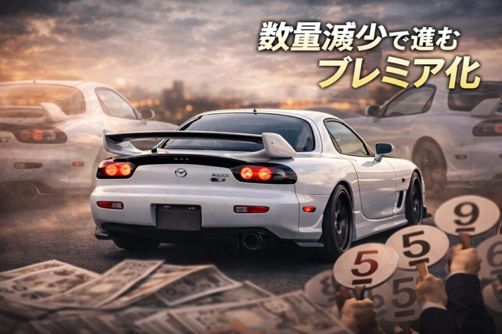 数量減少で進むプレミア化