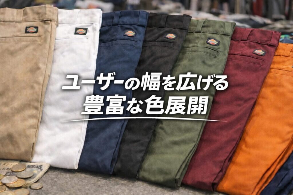 ユーザーの幅を広げる豊富な色展開