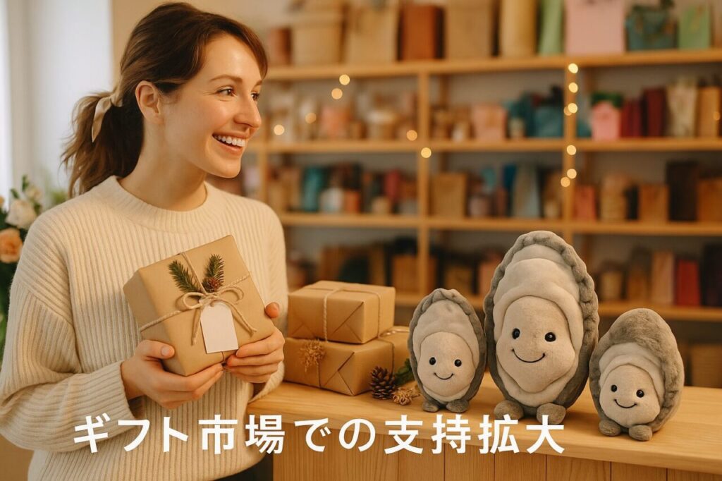 ギフト市場での支持拡大