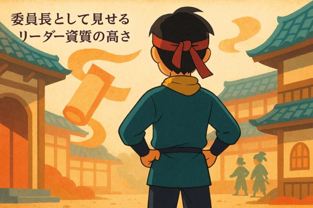 委員長として見せるリーダー資質の高さ