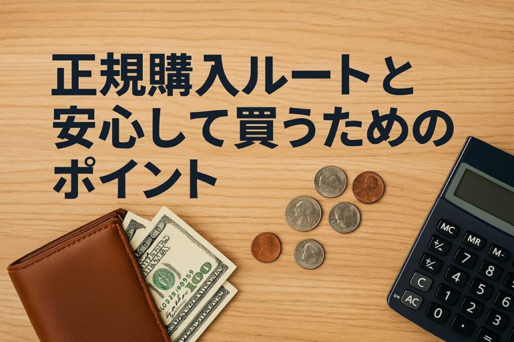 正規購入ルートと安心して買うためのポイント