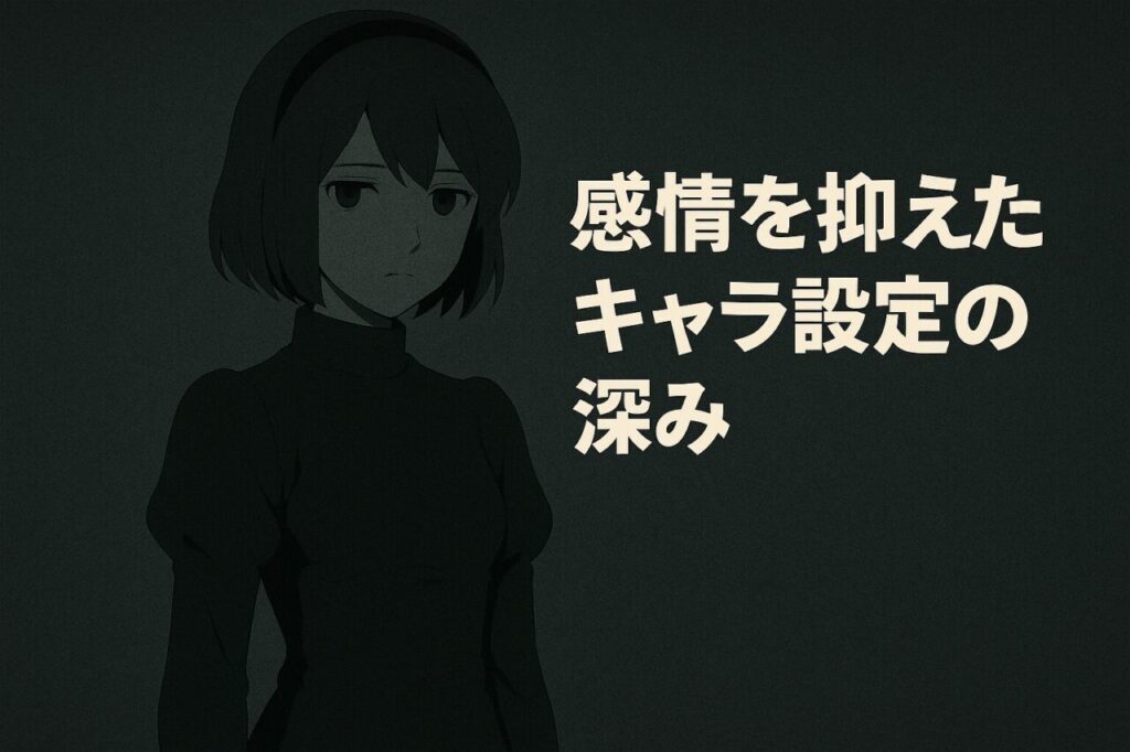 感情を抑えたキャラ設定の深み